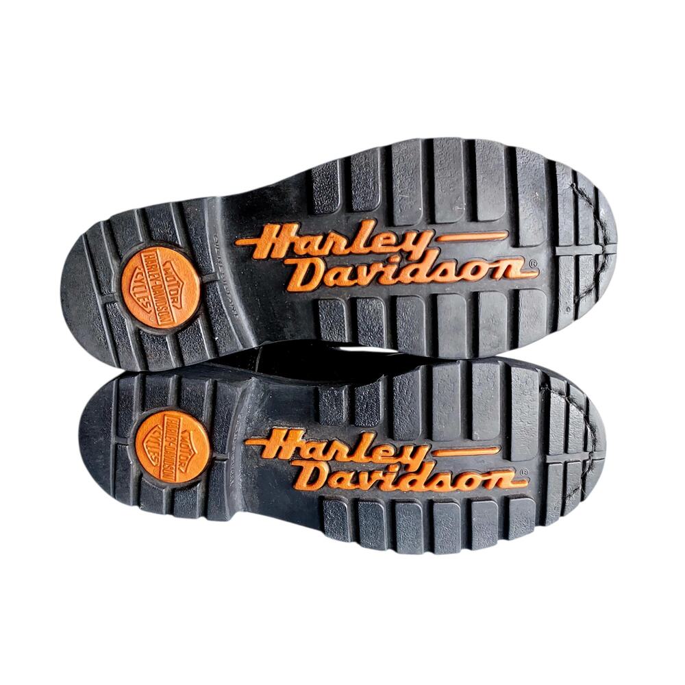 Harley-Davidson Dipstick Motorcycle Moto Biker Boot Black Steel Toe Women's Sz 9 - Picture 7 of 9